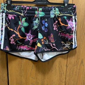 Floral Adidas shorts size small